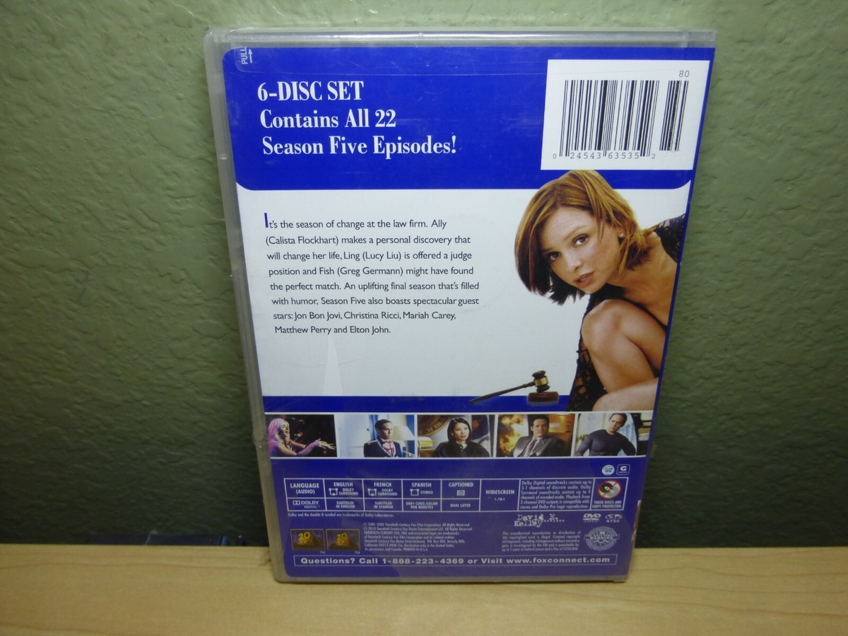 (未使用･未開封品)Ally Mcbeal: Season 5 [DVD] Ally McBeal The Complete Fifth Season 5 DVD 6 Disc Set