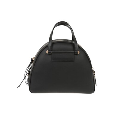 Jimmy Choo Varenne Bowling Black Smooth Calf Skin Small Shoulder