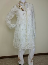 Pakistani Indian Designer Party Wear Straight Pants Size M and L