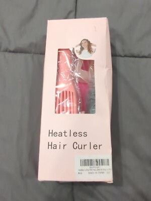 Heatless  Hair Curler To Sleep In- No Heat Curling Gift Set With Brush And Clips