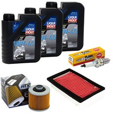 Kit Manutenzione per Yamaha XT 600 E K 1990-2003 Olio 3L Filtro Aria Filtro Olio Candela