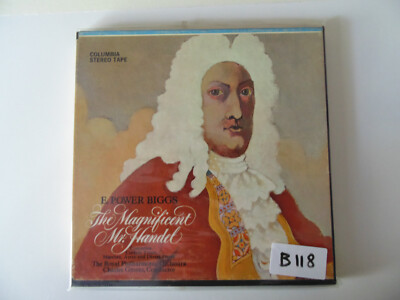E Power Biggs - The Magnificent Mr Handel reel to reel tape 7''