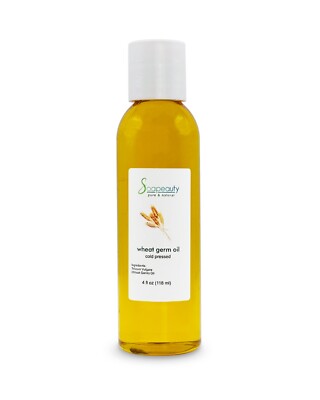 Wheat Germ Oil Unrefined Virgin Cold Pressed 100% Pure & Natural 4 fl oz