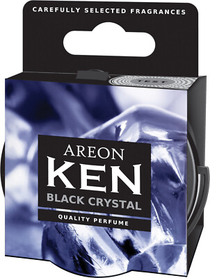 DECKEL SET Black Crystal Duftbaum Lufterfrischer 12x Original Areon KEN Duftdose