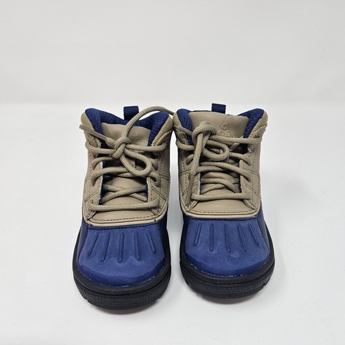 Nike Woodside 2 High (TD) 'Blue/Khaki' Toddler Boot / 524874 403 / Size 7c - Picture 4 of 7