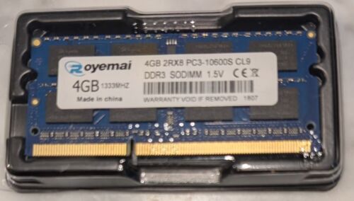Royemai 4 GB Laptop RAM DDR3 SODIMM PC3-10600S