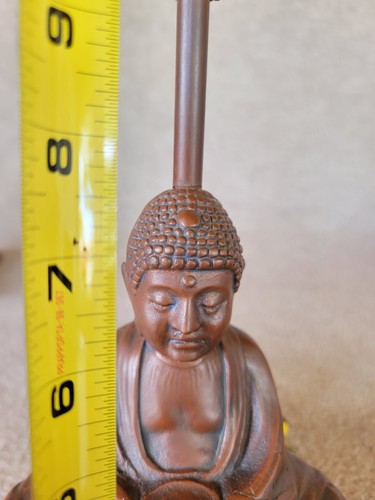 Antique Vintage Shakyamuni Amitabha Buddha Statue Table Lamp - Picture 12 of 14