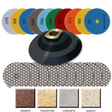 4" quartz granite marble ceramic buffer 62+1 wet polisher concrete floor grinder