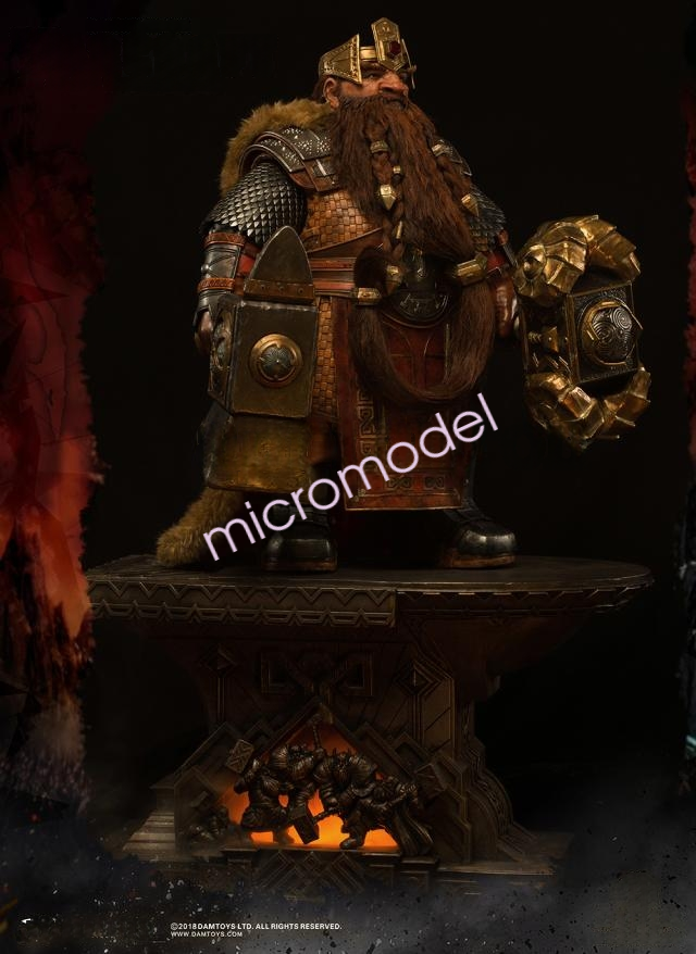 DAMTOYS DMLW07 Warcraft Magni Bronzebeard Statue Figure Resin