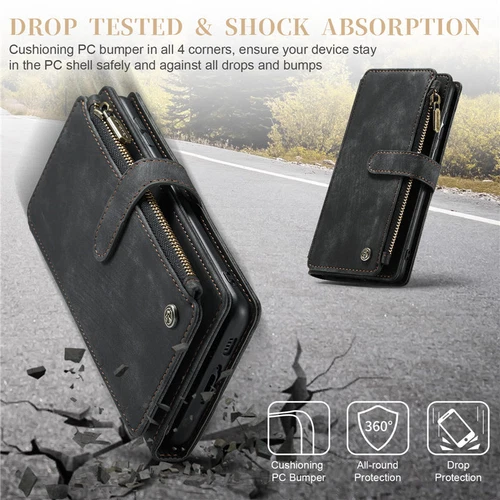 For Samsung S25 S24 S23 FE S22 S21 Detachable Magnetic Cover Leather Wallet Case - Picture 40 of 63