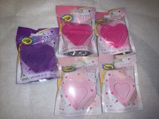  5 Scented Crayola Bath Heart Bombs Grape, Cotton Candy  Strawberry