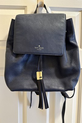 Kate Spade New York Womens Backpack Blue Leather Bag Purse  display picture 3
