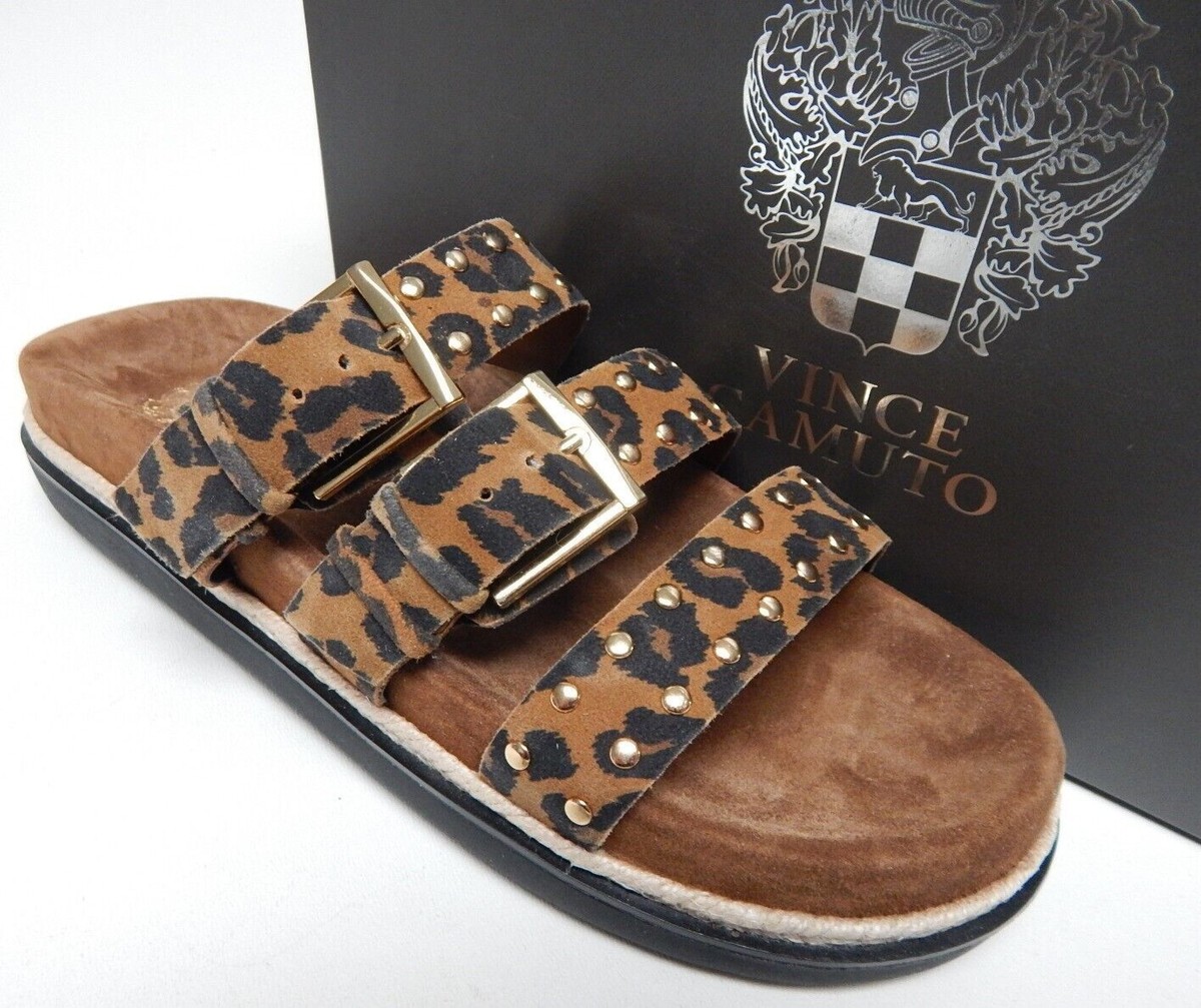 Vince Camuto Ciandra Size W WIDE EU Women's Leather Sandal Summer  Natural