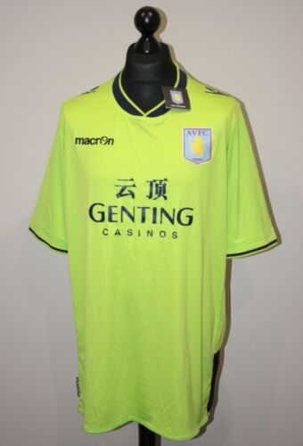 Aston Villa England away football shirt 12/13 Macron BNWT Size UK 3XL - Picture 1 of 7