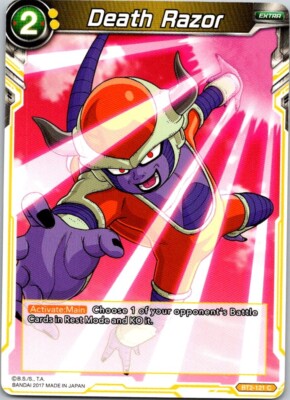 Dragonball Z Super Death Razor - BT2-121 CCG TCG Free Shipping!