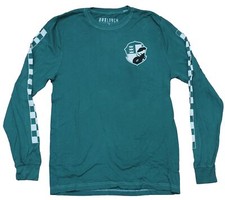 Harry Potter Long Sleeve Adult New T-Shirt - Checkered Crest Lapel Back