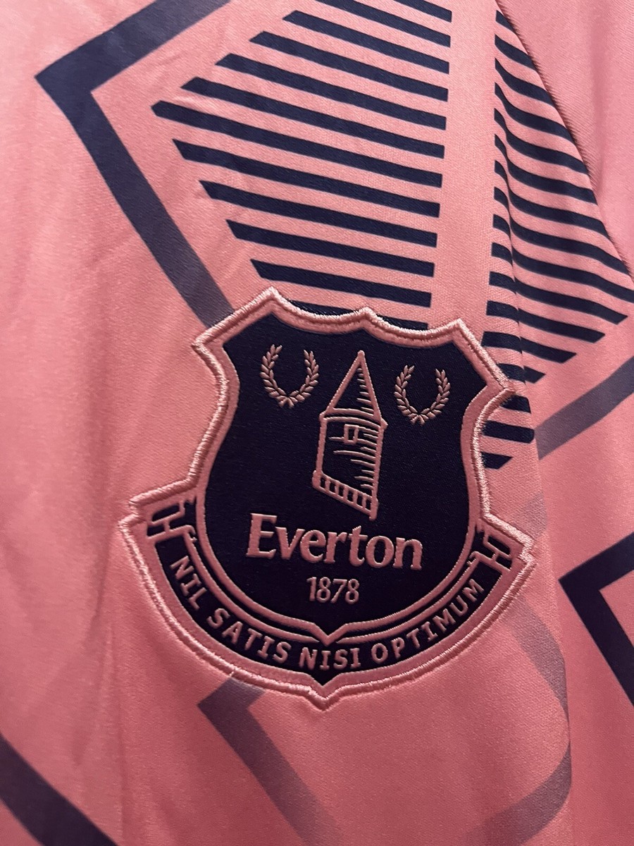 NWT 22-23 Hummel Everton Soccer Pink Away Long Sleeve Jersey