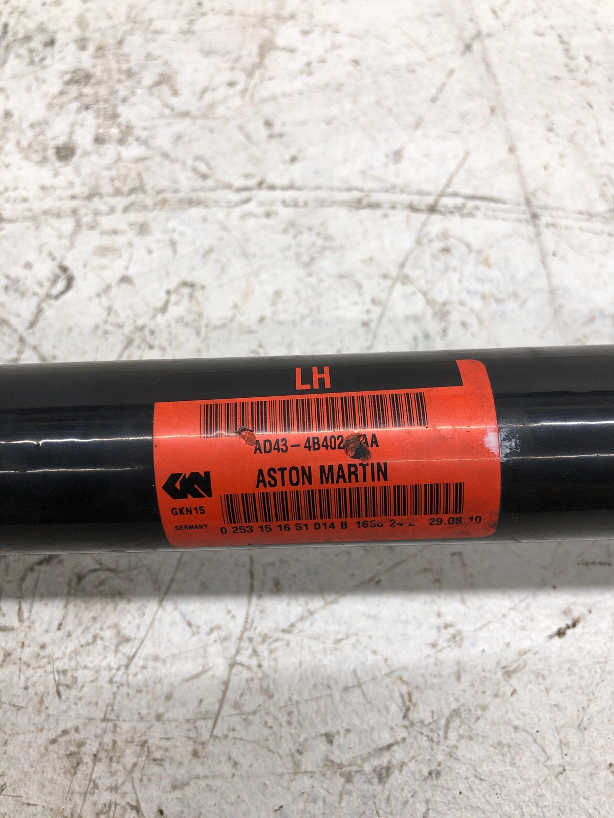 ASTON MARTIN RAPIDE RWD LEFT DRIVER REAR CV AXLE SHAFT AD43-4B402-AA OEM