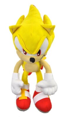 The Hedgehog Super Sonic Plush Doll Bag Backpack  18 inch