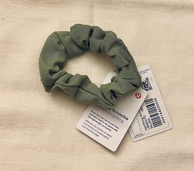 lululemon athletica Scrunchie & Headband Set in White, Navy & green, Lululemon Bow Scrunchie 3-Pack Stretch Polyester White Green  main image 2