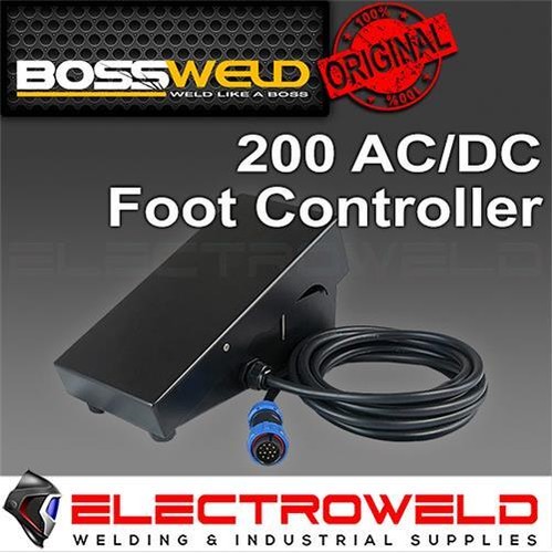 BOSSWELD Foot Control, Suits AC/DC X-Series / 200E Welder Pedal 12 Pin ...