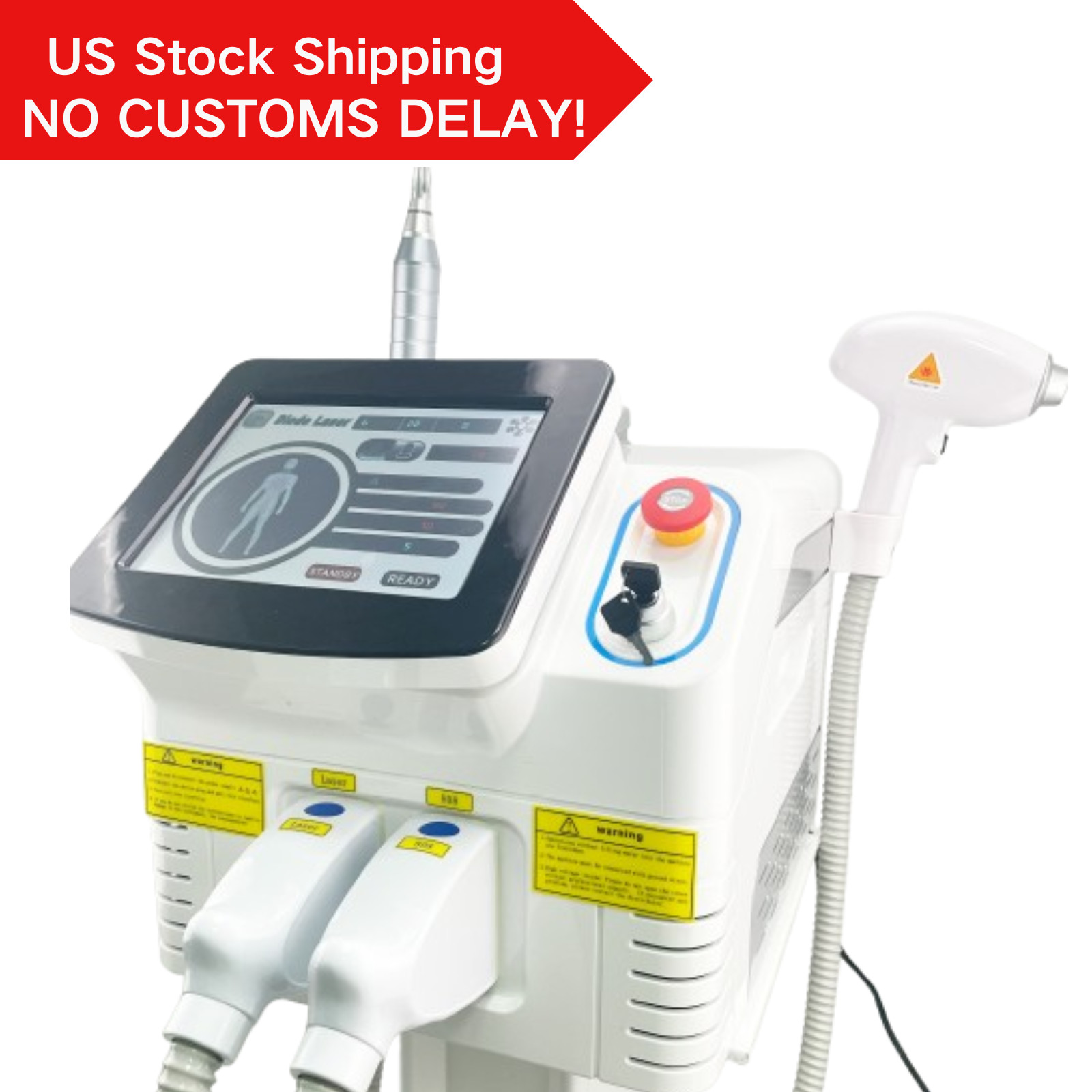 2In1 808nm Diode Laser Hair Removal Picosecond Tattoo Removal Nd Yag Machine Spa