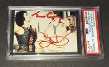 Tim Curry and Susan Sarandon Signed Autographed Card Rocky Horror PSA/DNA COA