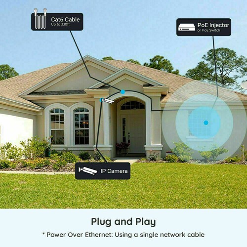 Reolink 5MP POE Security Camera Human Car Detection Waterproof 510A Black - Picture 9 of 13
