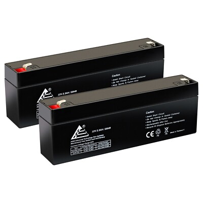 2 packs: 12V 2.3Ah Replacement Rechargeable Battery for CA1223 Casil