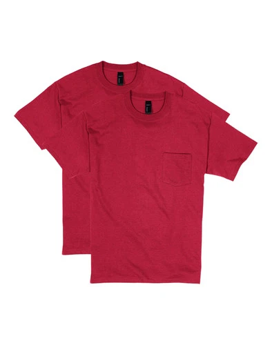 Hanes Beefy-T Unisex Pocket T-Shirt, Value 2-Pack - product listing photo
