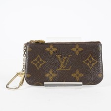 Louis Vuitton Pochette Cles M62650 Monogram Brown Key Pouch Used 08E191155012