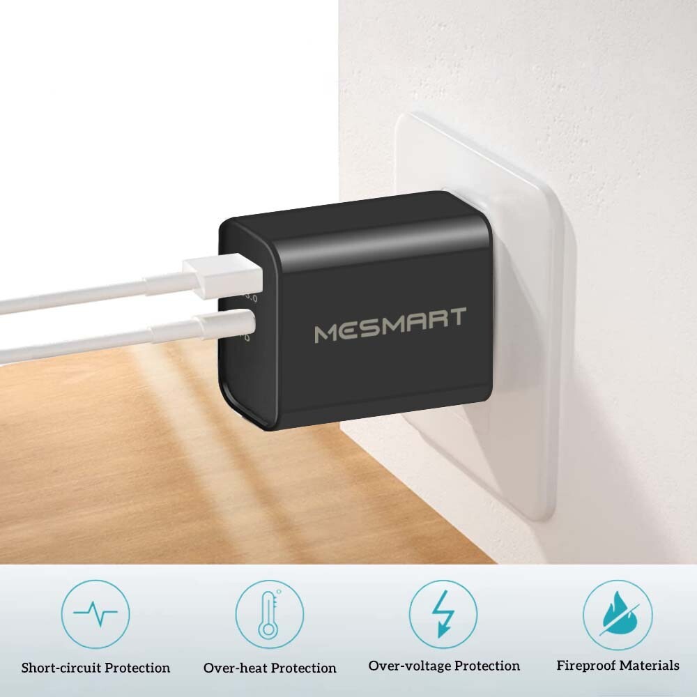 20W PD USB C Wall Charger Fast Quick Charge QC 3.0 Power Adapter Dual Ports Lot