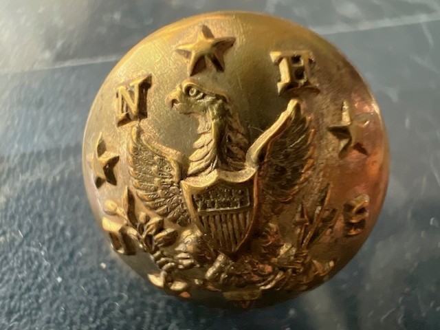 RARE NATIONAL HOME FOR DISABLED VOLUNTEER SOLDIERS UNIFORM BUTTON - GREAT FIND!