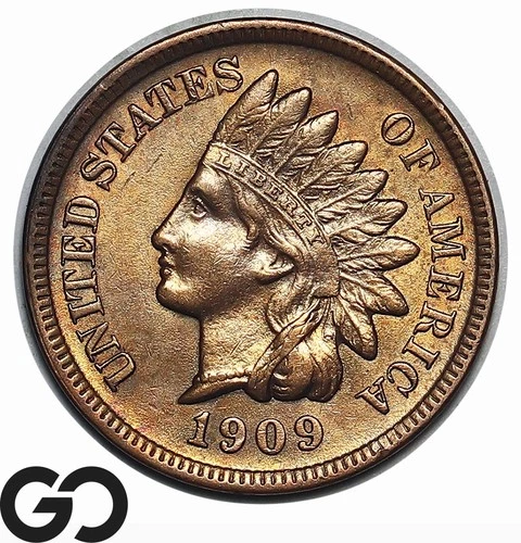 1909-S Indian Head Cent Penny, WOW Amazing Key Date, Choice BU++ Key Date, RARE!