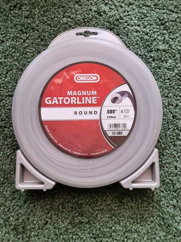 Oregon Magnum Gatorline Round trimmer line .080 inch by 413 foot One lb. spool