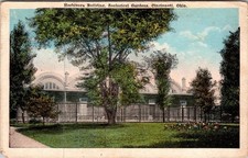 Vintage Herbivora Building Postcard Cincinnati Zoological Gardens Ohio