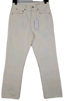 Outerknown S.E.A. ~Woman Size 26~ Ivory Dune High Rise Slim Fit Jeans NWT.