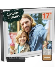 Pix-Star 17 inch Extra Large Digital Frame Free Unlimited Cloud  Share Videos