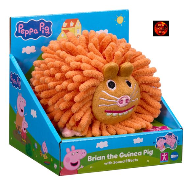 Peppa Pig Brian the Guinea Pig Soft Plush Toy with Sounds - New in Box