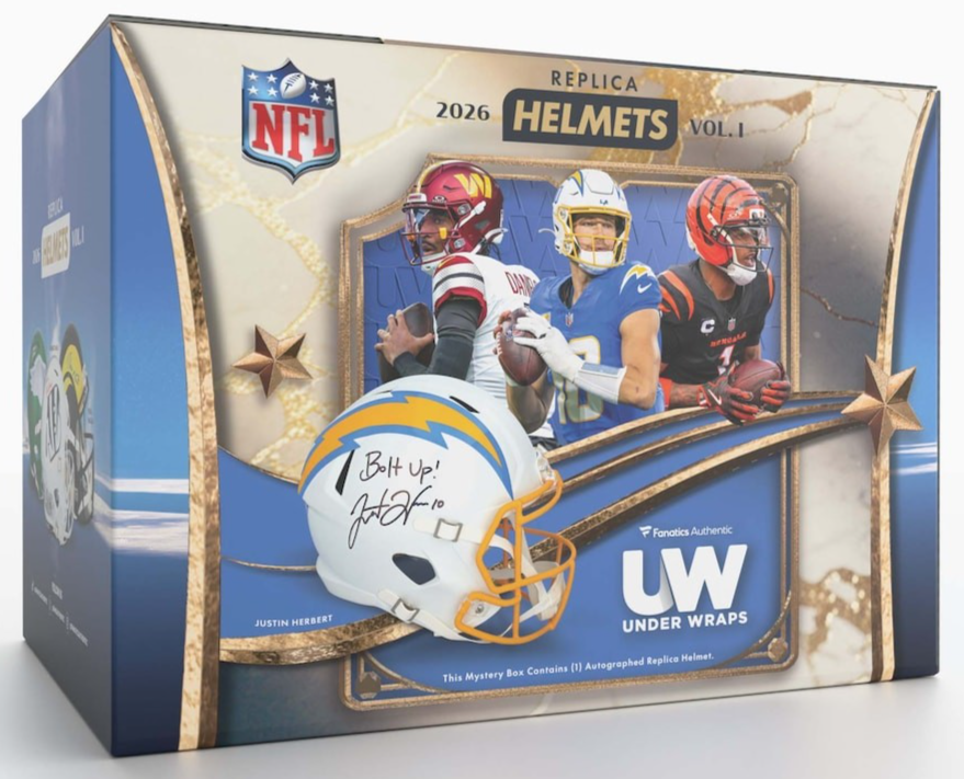 2026 Fanatics Authentic NFL Under Wraps AUTOGRAPHED Replica HELMET