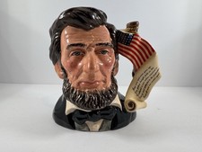 Royal Doulton Abraham Lincoln Toby Mug Jug Large 7 England Limited Edition