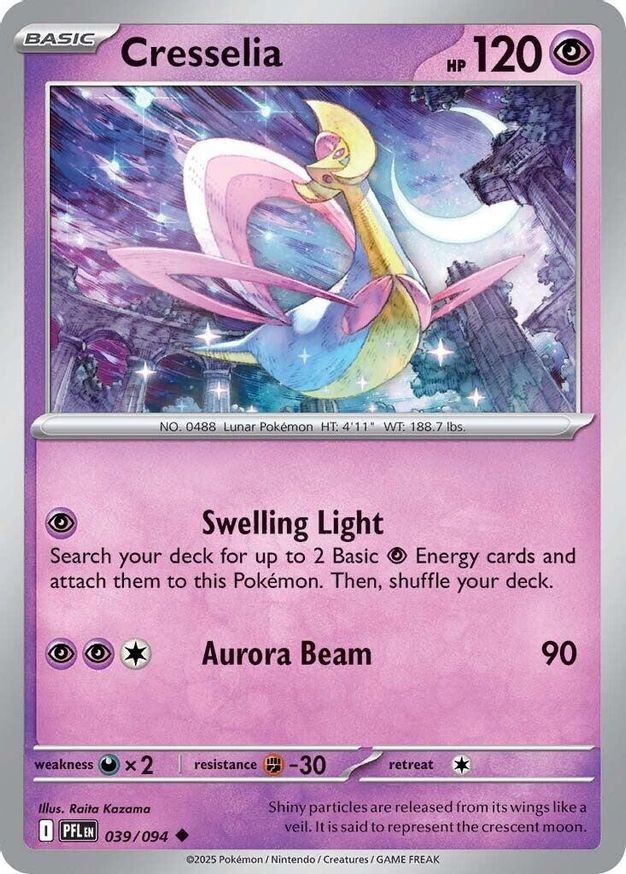 Pokemon Cresselia (39/146) Phantasmal Flames NM