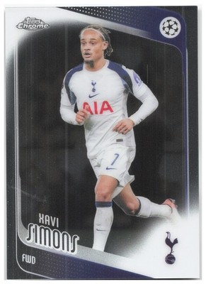 Xavi Simons Topps Chrome UEFA Club Competitions 85 Tottenham Hotspur 2025-26