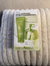 Beplain Mung Bean Pore Double Cleansing Duo, Cleansing Foam 6.76oz Oil 5.41oz