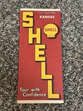 1939 Shell Road Map: Kansas USED