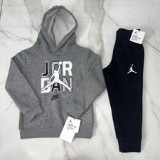 NIKE JORDAN JUMPMAN Sweatshirt Hoodie  Pants 2 Piece Fleece Set Size 3T