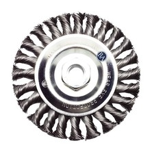 Benchmark Abrasives 5 x 1/4 Stringer Bead Wire Wheel with 5/8-11 Thread, for Wel