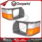 <!--F#f_0-->Pair LH+RH Head Light Rim L.Grey + Corner Indicator For Toyota Hiace 1989~1998<!--F/-->