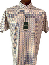 DONALD ROSS Golf Classic s/s WICKING UPF 50 POLO Sz M FLORAL-WHITE/AMPARO/ MULTI