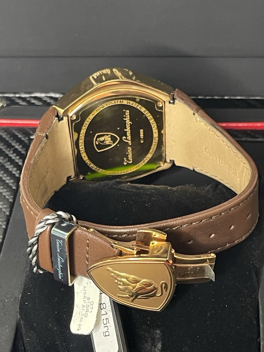 Tonino Lamborghini GT1 Chronograph Rose Gold PVD Black/Brown
